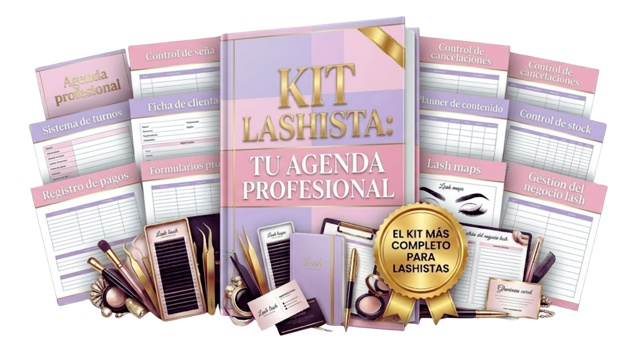 KIT LASHISTA: TU AGENDA PROFESIONAL™ El sistema N°1 para lashistas argentinas que quieren una agenda llena, clientas que respetan y un negocio real.
