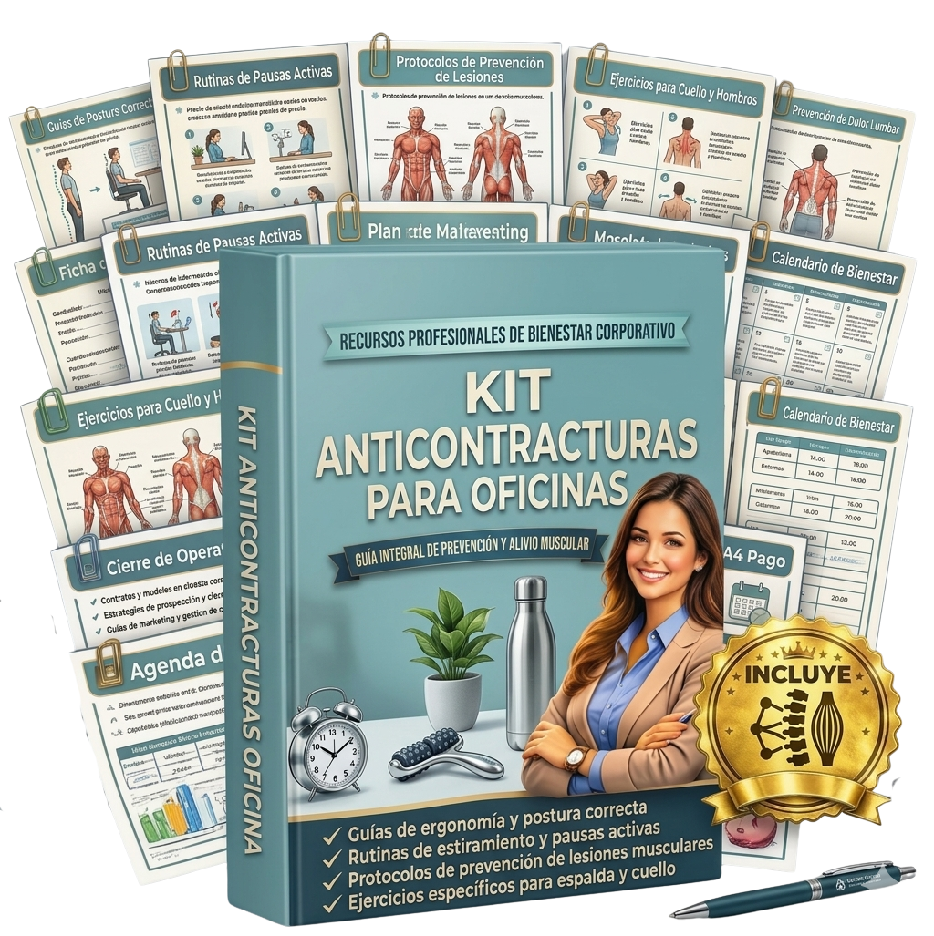 KIT ANTI-CONTRACTURAS PARA OFICINAS + KIT ANTICONTRACTURAS PRO