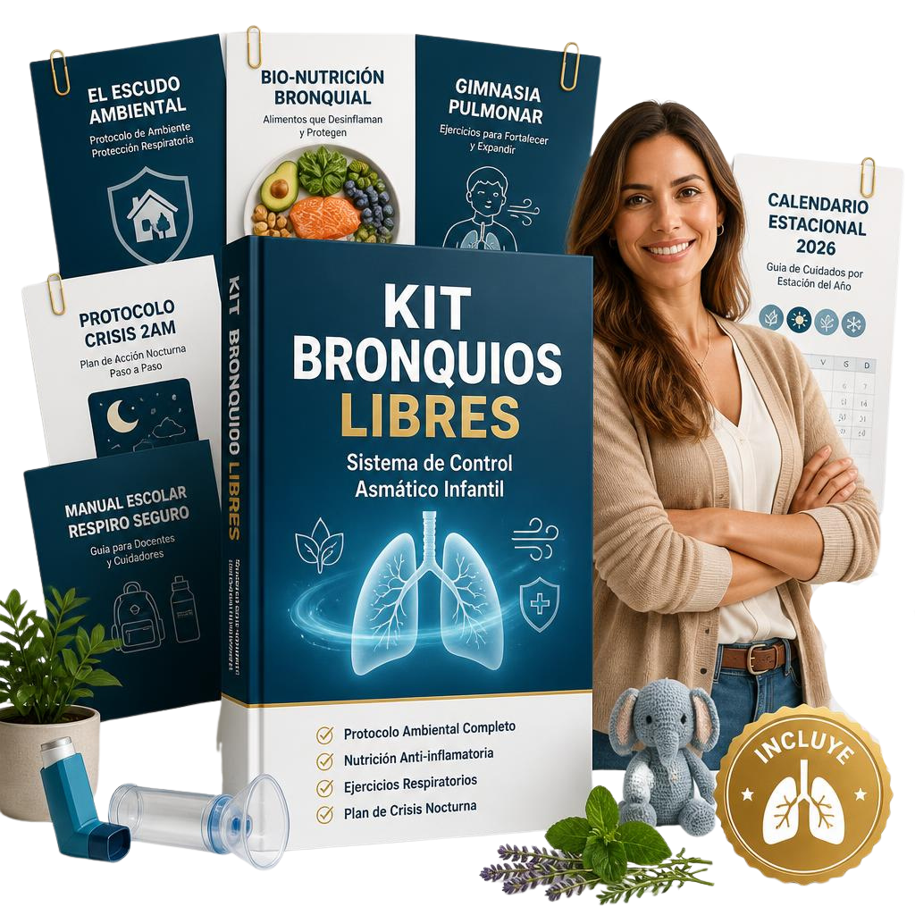 KIT BRONQUIOS LIBRES™ COMPLETO 2026 — Sistema  Integral de Control Asmático Infantil | 3 Tomos  + 3 Bonos + Kit Bio-Limpieza Bronquial™ | PDF  Digital | Acceso Inmediato | Argentina